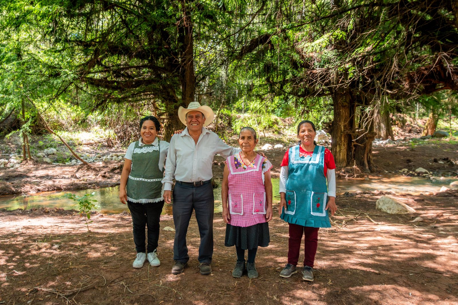 Familia anfitriona de la Sierra oaxaqueña